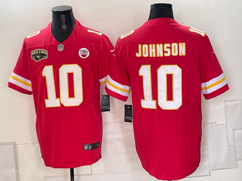 Men Kansas City Chiefs #10 Johnson red Nike NFL Jersey 0930001